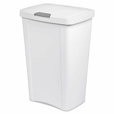 DENDESIGNS Weight Trash Garbage Can - White, 4PK DE3307155